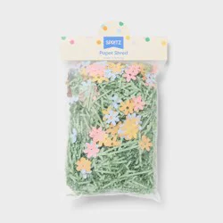 Easter Basket Green Paper Grass & Flower Shred - Spritz™