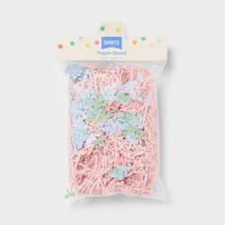Easter Basket Pink Paper Grass and Bow Shred - Spritz™