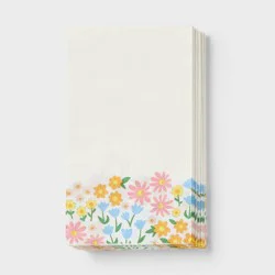 30ct Easter Floral Guest Paper Towel Napkins - Spritz™