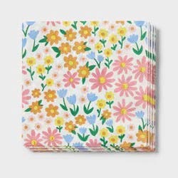 20ct Easter Floral Lunch Napkins - Spritz™