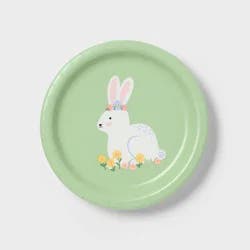 20ct Easter Bunny Snack Paper Plate - Spritz™