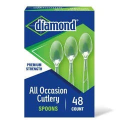 Diamond All Occasion Clear Disposable Spoons - 48ct