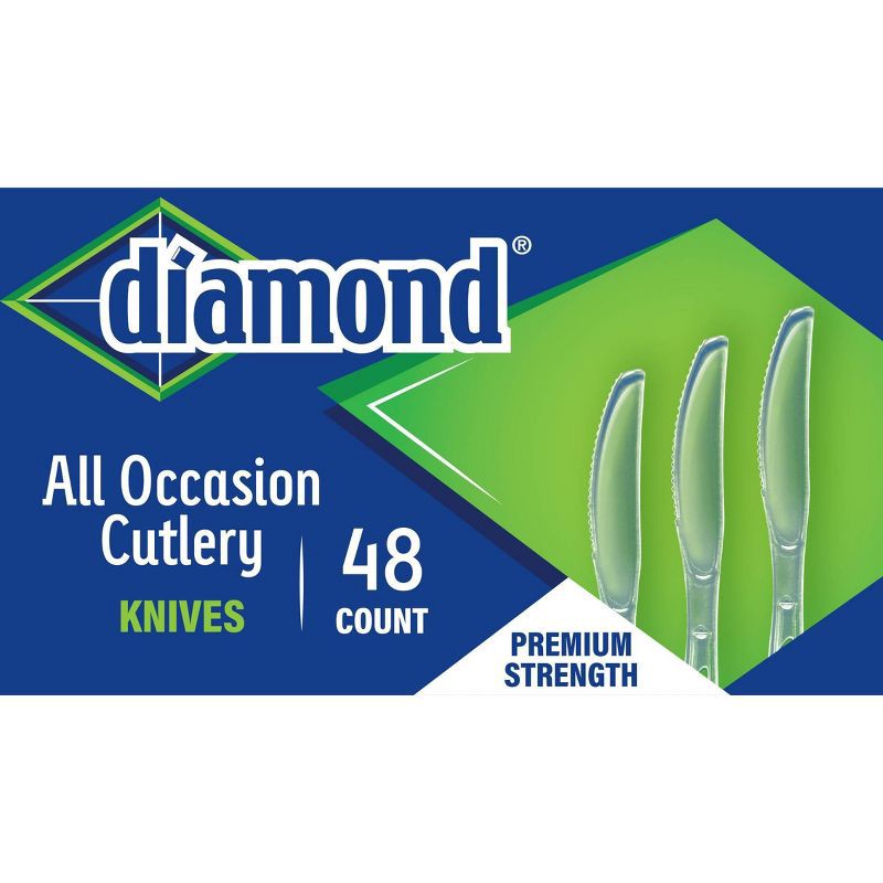 slide 3 of 3, Diamond All Occasion Clear Disposable Knives - 48ct, 48 ct