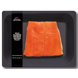 Encore Seafoods Wild Alaskan Sockeye Wild Caught Salmon Filleted - Frozen - 8oz