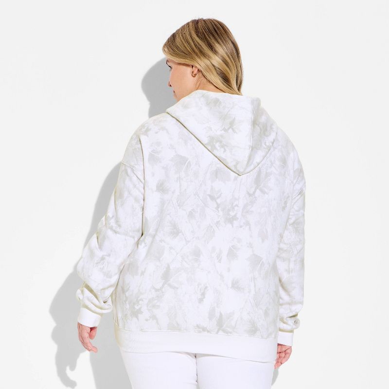 slide 3 of 3, Women's Oversized Graphic Hooded Pullover Sweatshirt - Wild Fable™ Camo XXL, 1 ct