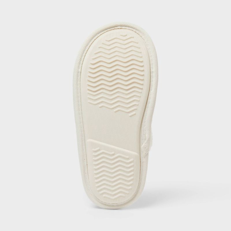 slide 4 of 4, Kids' Pippa Valentine Hearts Scuff Slipper - Cat & Jack™ Ivory 4-5, 1 ct