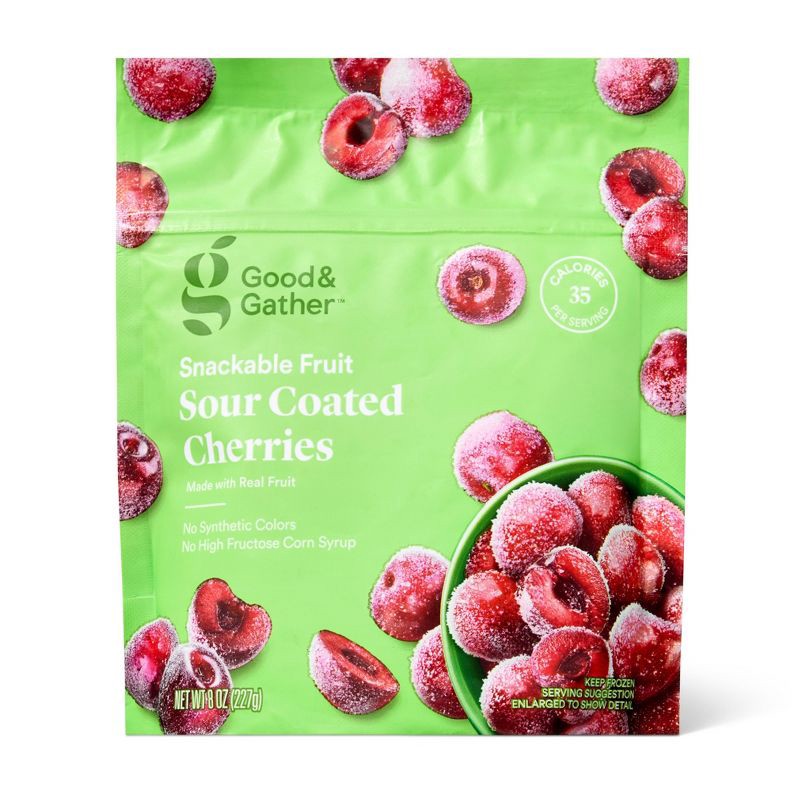 slide 1 of 1, Sour Pop Cherries - 8oz - Good & Gather™, 8 oz