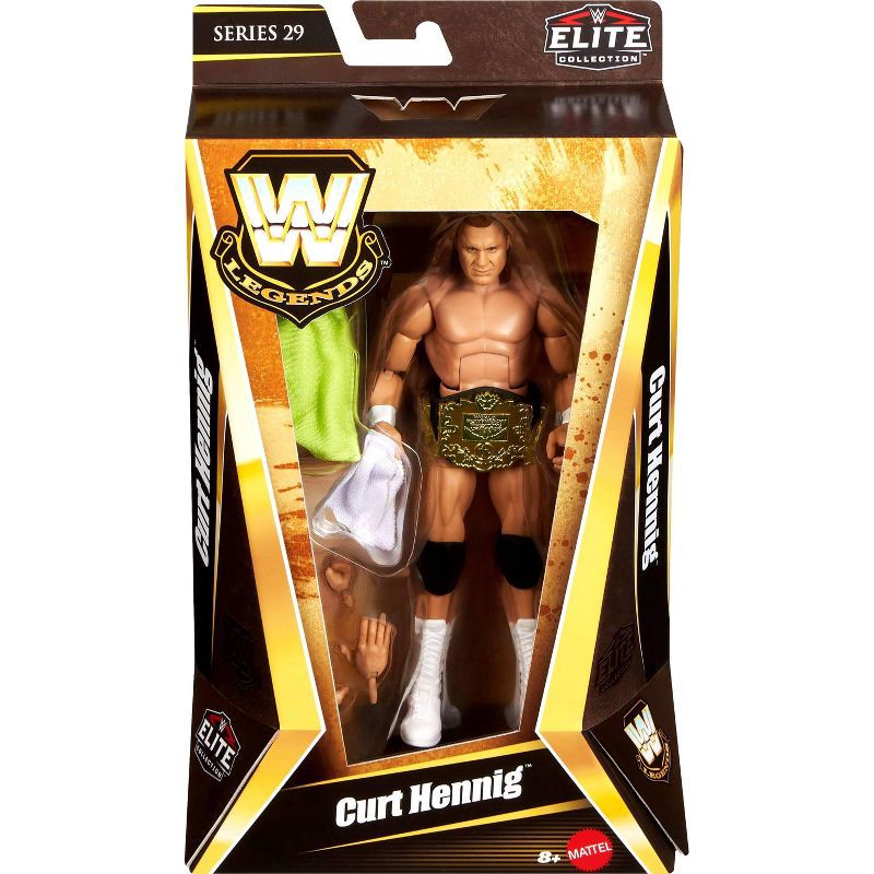 slide 1 of 7, WWE Elite Legends Curt Hennig Action Figure & Accessories, Series 29 6" Collectible Set, 1 ct