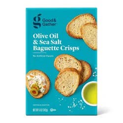 Olive Oil & Sea Salt Baguette Crisps Crackers - 5oz - Good & Gather™