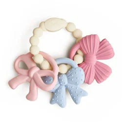 Itzy Ritzy Bitzy Trio Silicone Baby Teether - Bows