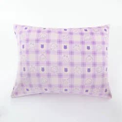 SquishPillow Standard Squish Pillowcase Gingham Daydream Purple