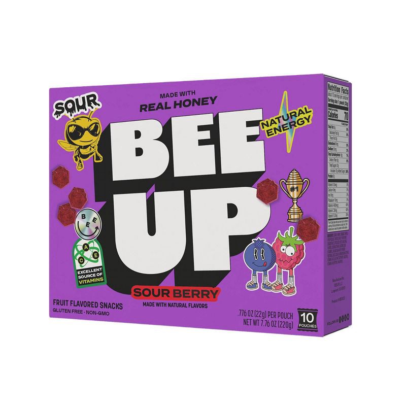 slide 5 of 9, BEEUP Fruit Snacks Sour Berry - 7.76oz, 7.76 oz