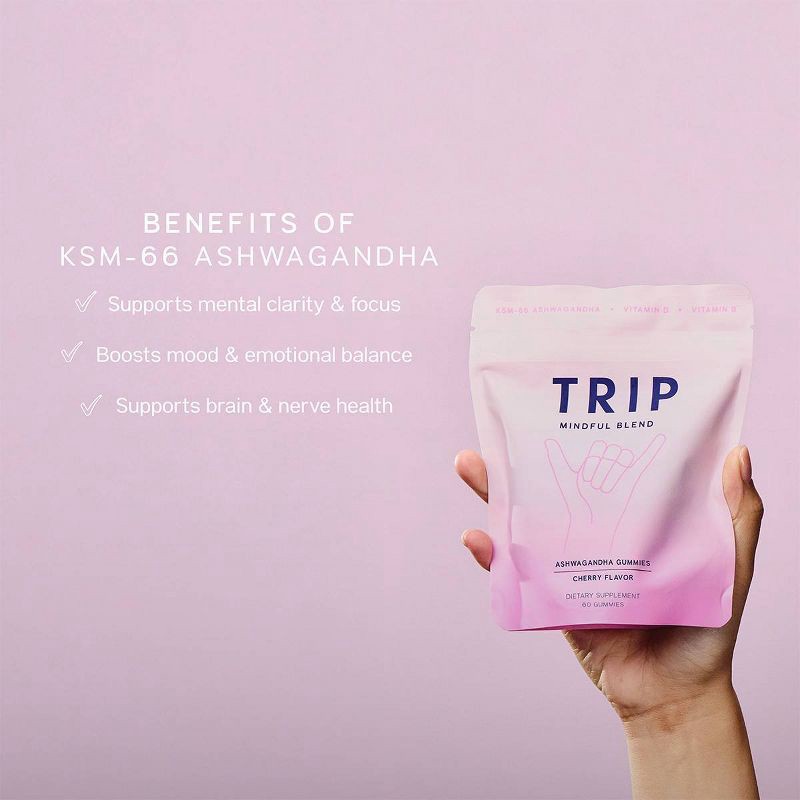 slide 6 of 8, TRIP Ashwagandha Multivitamin Gummies - Cherry - 60ct, 60 ct