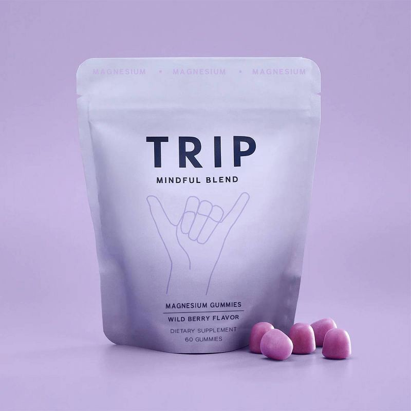 slide 2 of 6, TRIP Magnesium Multivitamin Gummies - Wild Berry - 60ct, 60 ct