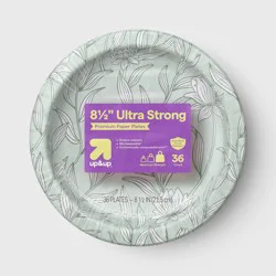 Ultra Disposable Plates 8.5" - Greenery - 36ct - up&up™