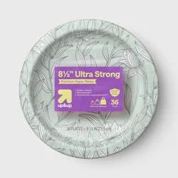 Ultra Disposable Plates 8.5" - Greenery - 36ct - up&up™
