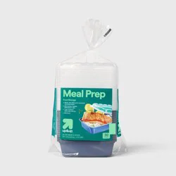 38oz 60pc Meal Prep Food Storage Containers - Rectangle - 4.75 cup single compartment - 30pk - up&up™