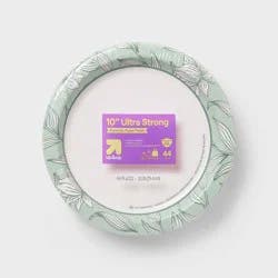 Ultra Disposable Plates 10" - Greenery - 44ct - up&up™