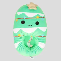 Squishmallows Kids' Christmas Tree Slippers - Green 2-3