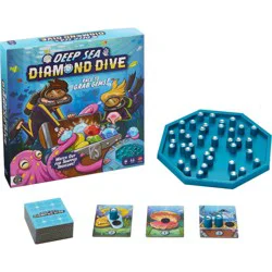 Mattel Deep Sea Diamond Dive Family Board Game for Kids and Adults with Easy Rules and Quick Gameplay