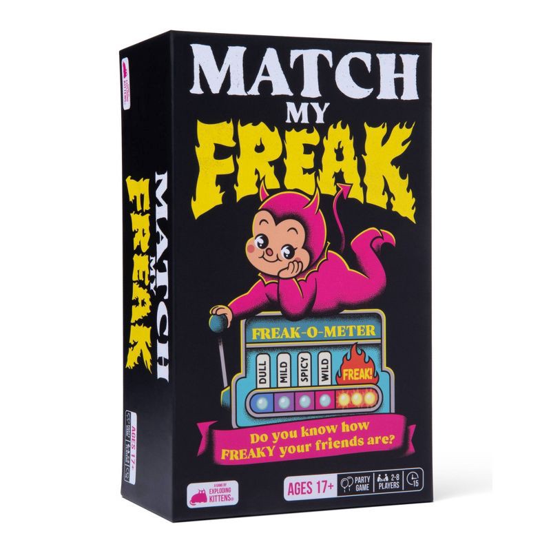 slide 1 of 7, Exploding Kittens Match My Freak Board Game, 1 ct