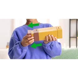 Minecraft Pixel Spyglass & Steve Action Figure Set, Kid-Sized Pixelated Role-Play Viewer