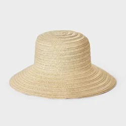 Packable Straw Down Brim Hat - Shade & Shore™ Off-White
