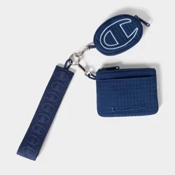 Champion Card Holder and Keychain - Navy