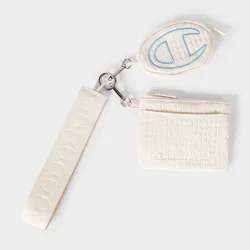 Champion Card Holder and Keychain - Cream