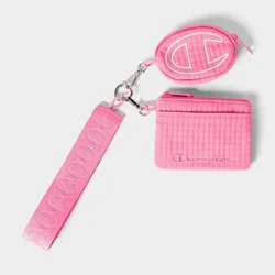 Champion Card Holder and Keychain - Pink
