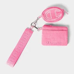 Champion Card Holder and Keychain - Pink