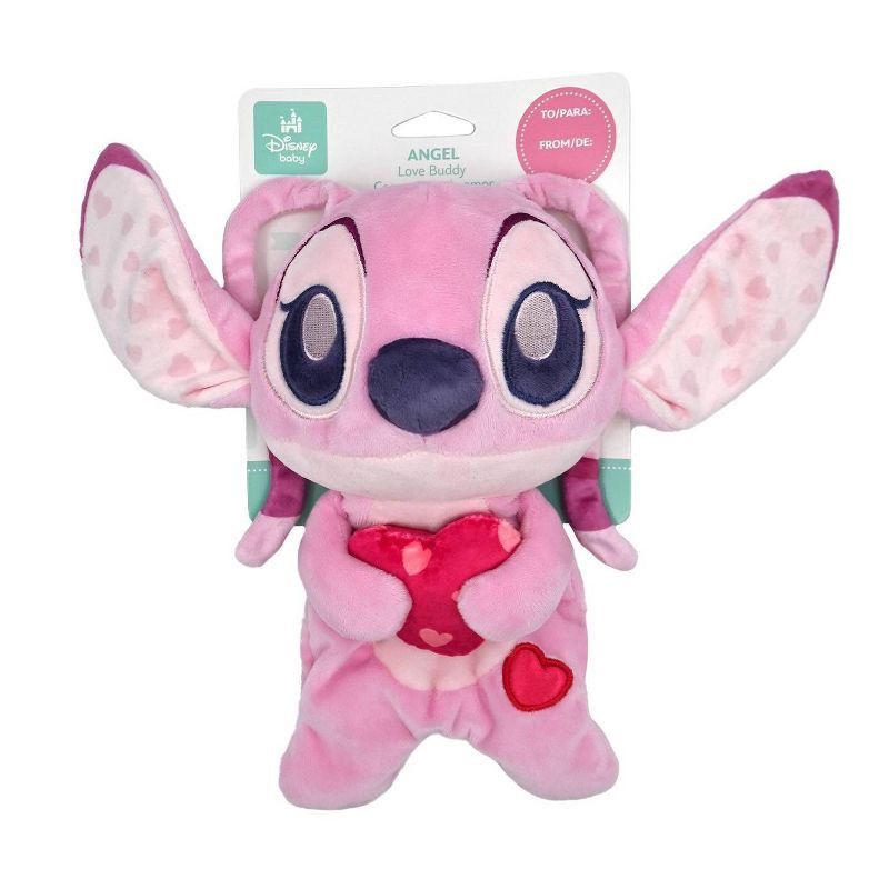 slide 2 of 3, Disney Baby Lilo and Stitch Angel Valentine Lovey Buddies Plush Baby Learning Toy, 1 ct