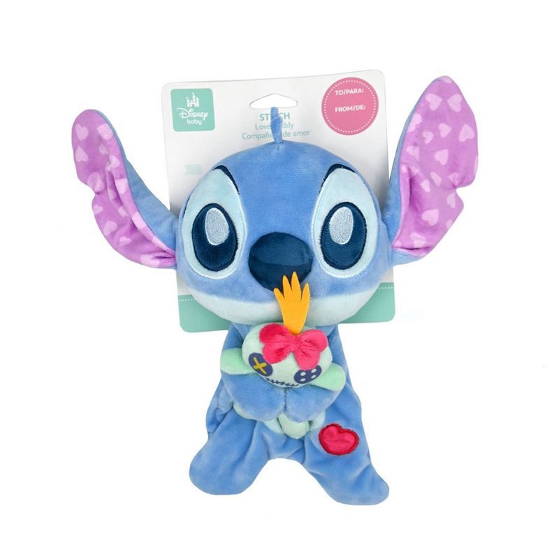 slide 2 of 3, Disney Baby Stitch and Scrump Valentine Lovey Buddies Plush Baby Learning Toy, 1 ct