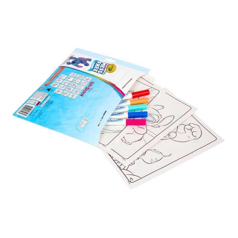 slide 4 of 5, Crayola Lilo and Stitch Color Wonder Set, 18 Pages, 5 Mess Free Markers, Toddler Stocking Stuffers, Travel Activity for Kids, Holiday Gift, Ages 3+, 1 ct