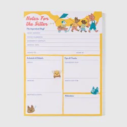 Pulsar Eco Products 6"x8" Babysitter Notepad