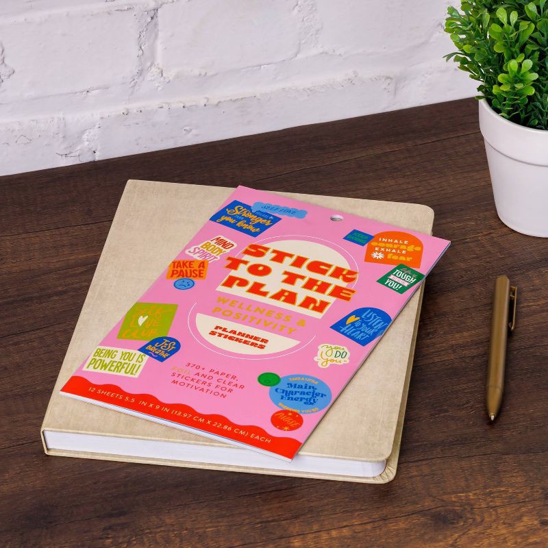 slide 3 of 4, Pulsar Eco Products 370ct Inspirational Self-Care Sticker Book, 370 ct