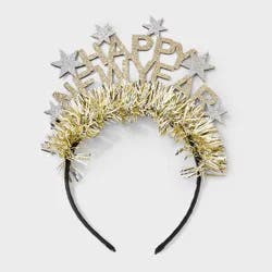 Happy New Year Headband - Gold