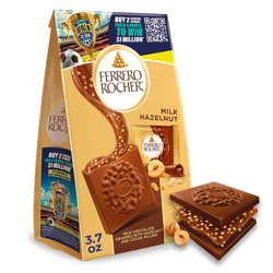 Ferrero Rocher Milk Chocolate Squares - 3.7oz/10ct