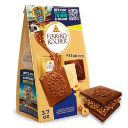 Ferrero Rocher Variety Square Chocolate - 3.7oz/10ct