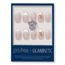 Glamnetic Rowena Ravenclaw Press-On Nails - 30ct - Ulta Beauty: Oval Shape, Gloss Finish, ABS Material