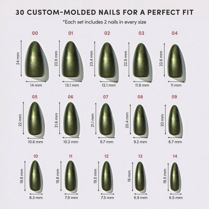 slide 4 of 6, Glamnetic Cutie Pine Press-On Nails - 30ct - Ulta Beauty, 30 ct