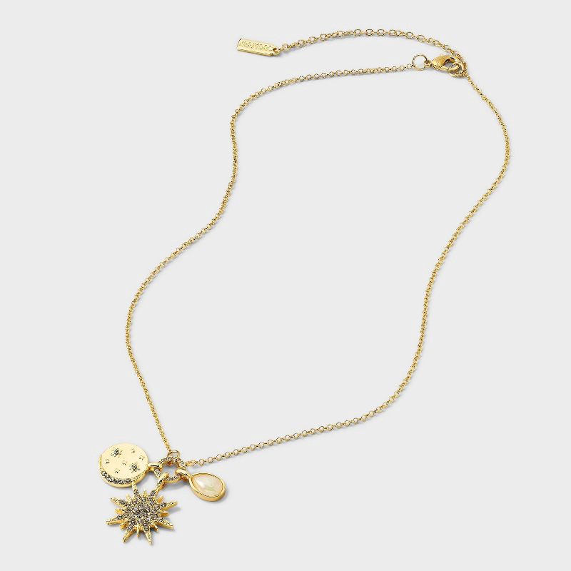 slide 3 of 4, SUGARFIX by BaubleBar Midwinter Magic Charm Necklace - Gold, 1 ct