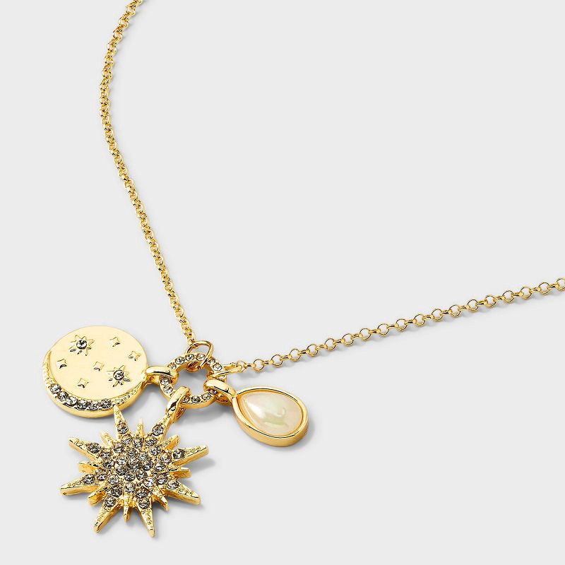 slide 4 of 4, SUGARFIX by BaubleBar Midwinter Magic Charm Necklace - Gold, 1 ct
