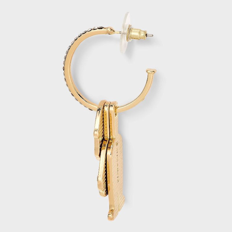 slide 3 of 3, SUGARFIX by BaubleBar He's Here Earrings - Red, 1 ct