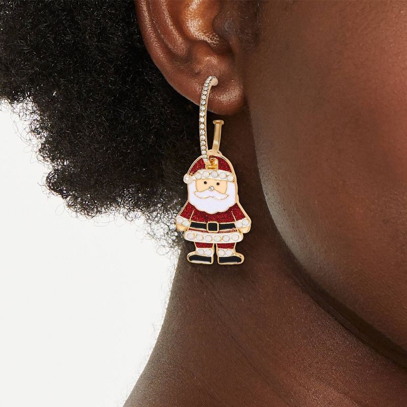 slide 2 of 3, SUGARFIX by BaubleBar He's Here Earrings - Red, 1 ct