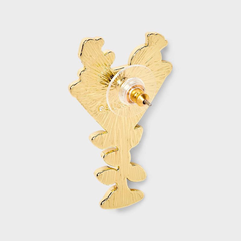 slide 3 of 3, SUGARFIX by BaubleBar A Festive Serve Earrings - Brown, 1 ct