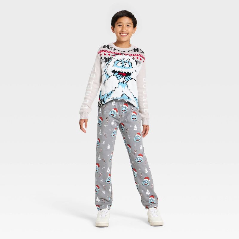 slide 4 of 4, DreamWorks Boys' Bumble The Abominable Snowman Graphic Fleece Jogger Pants - Gray XL, 1 ct