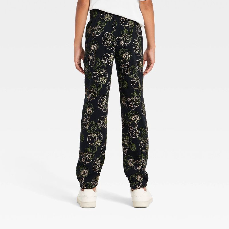 slide 2 of 3, Boys' The Grinch Graphic Fleece Jogger Pants - Black L, 1 ct