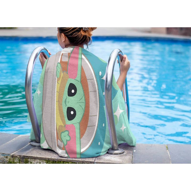 slide 3 of 3, Star Wars: The Mandalorian Grogu Beach Towel, 1 ct