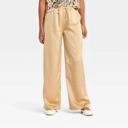 Girls&#x27; Satin Pant - art class™ Beige M